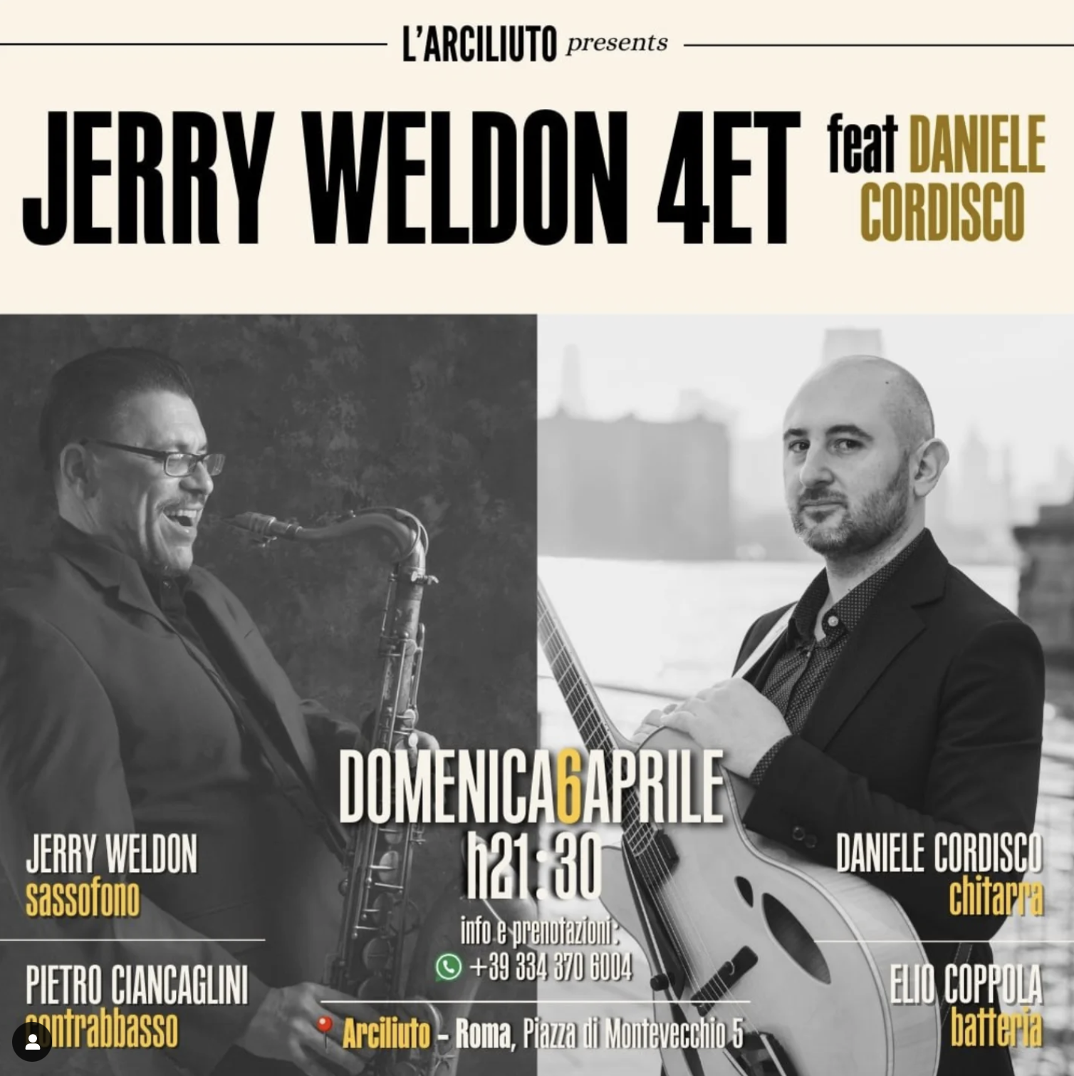 Jerry Weldon 4et feat. Daniele Cordisco