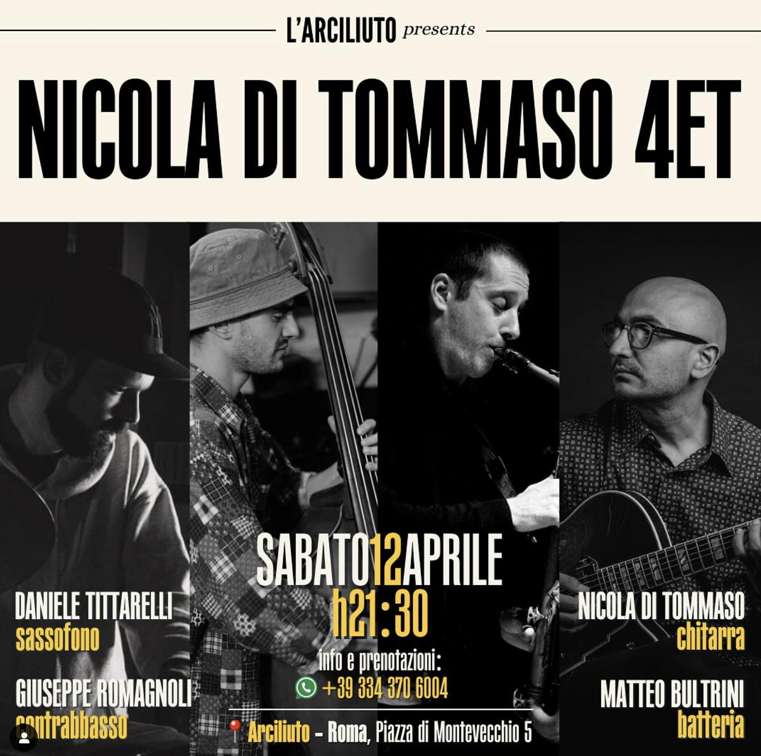 Nicola Di Tommaso Quartet